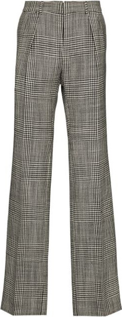 TOM FORD - Atticus checked wool trousers