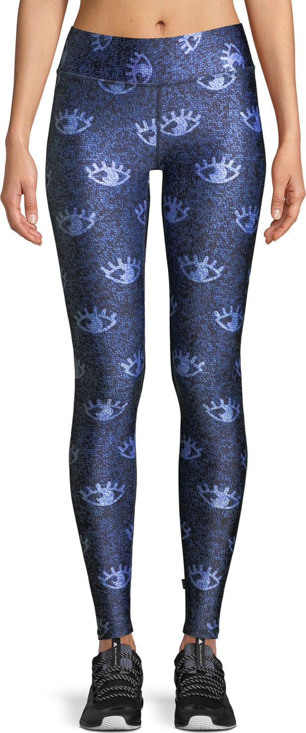 Terez Tall Band Full-Length Printed Performance Leggings