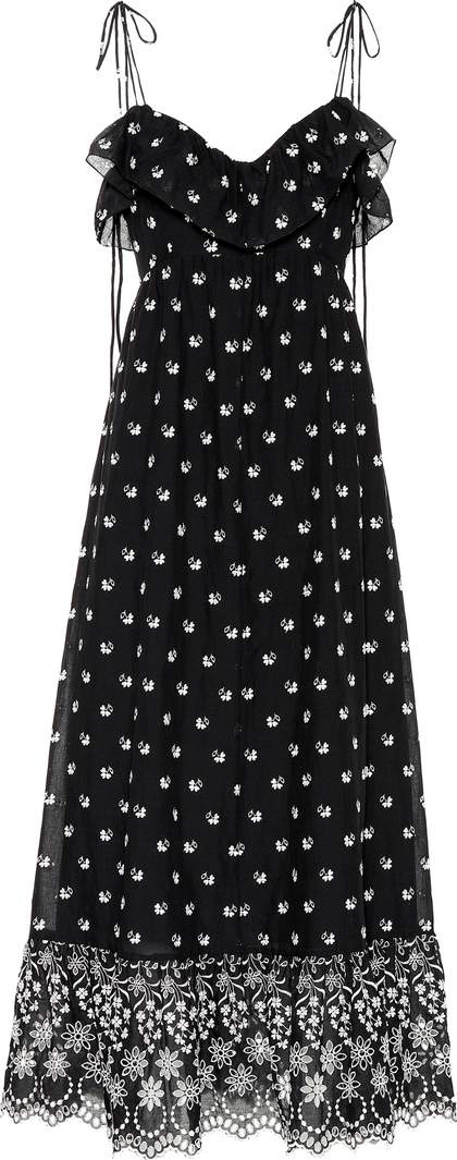 Athena Procopiou Embroidered cotton dress