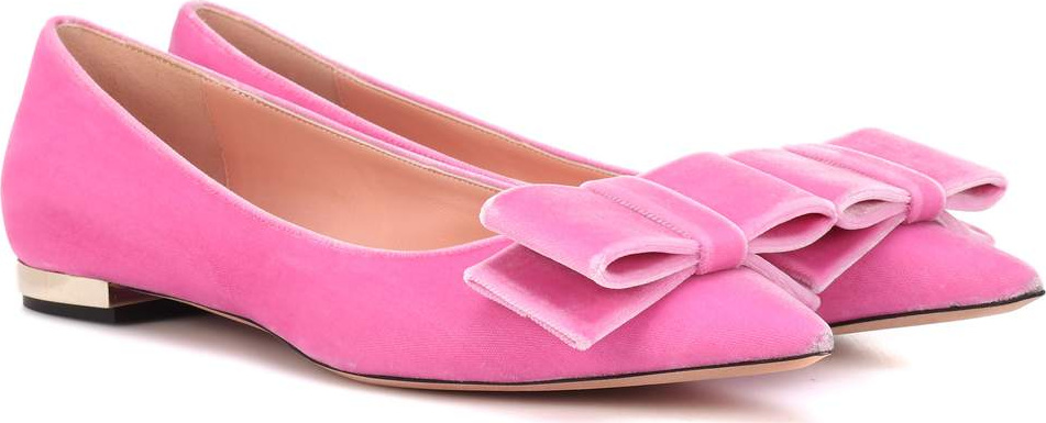 ROCHAS Velvet ballet flats