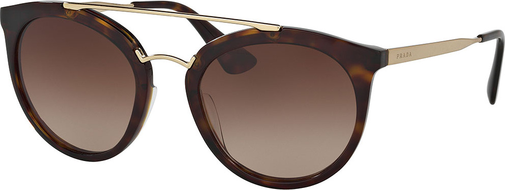 Prada Round Brow-Bar Sunglasses