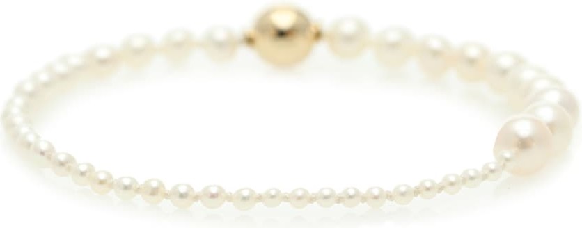 Sophie Bille Brahe Petite Peggy 14kt gold and pearl bracelet