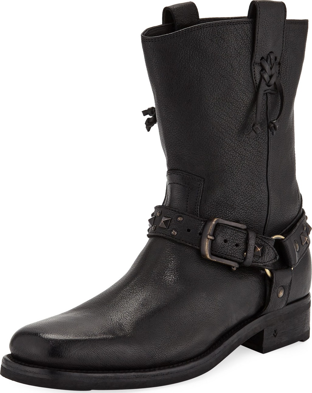 John Varvatos Men's Berlin Leather Harness Boots