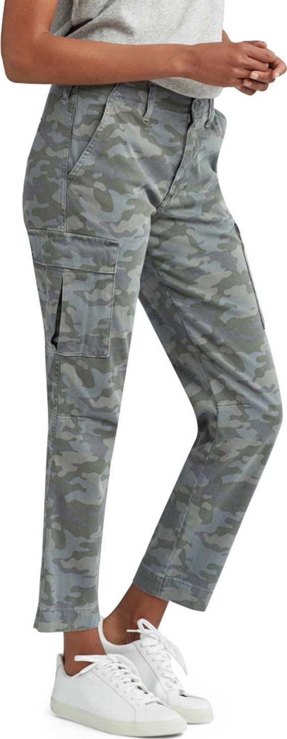 Hudson Relaxed Camo-Print Cropped Cargo Pants Hudson Relaxed Camo-Print Cropped Cargo Pants