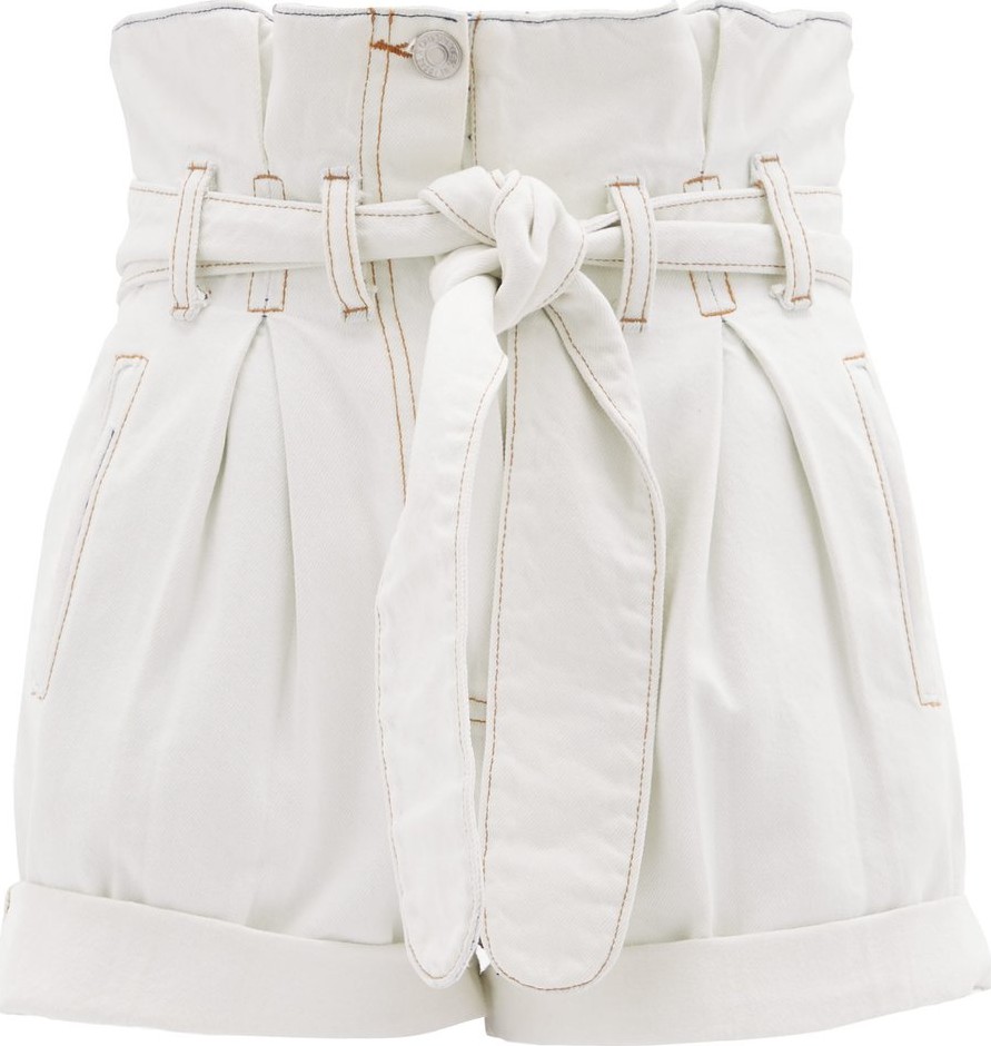 Re/Done Originals X The Attico paperbag waist denim shorts