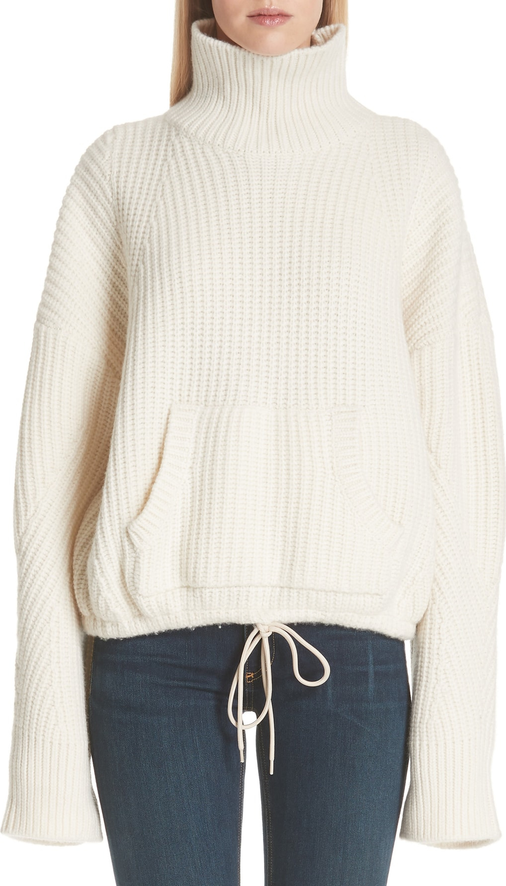 Undercover Ribbed Wool Turtleneck Sweater