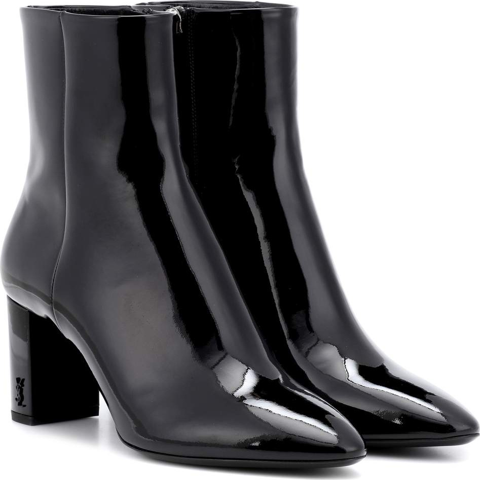 Saint Laurent Lou 70 patent leather ankle boots