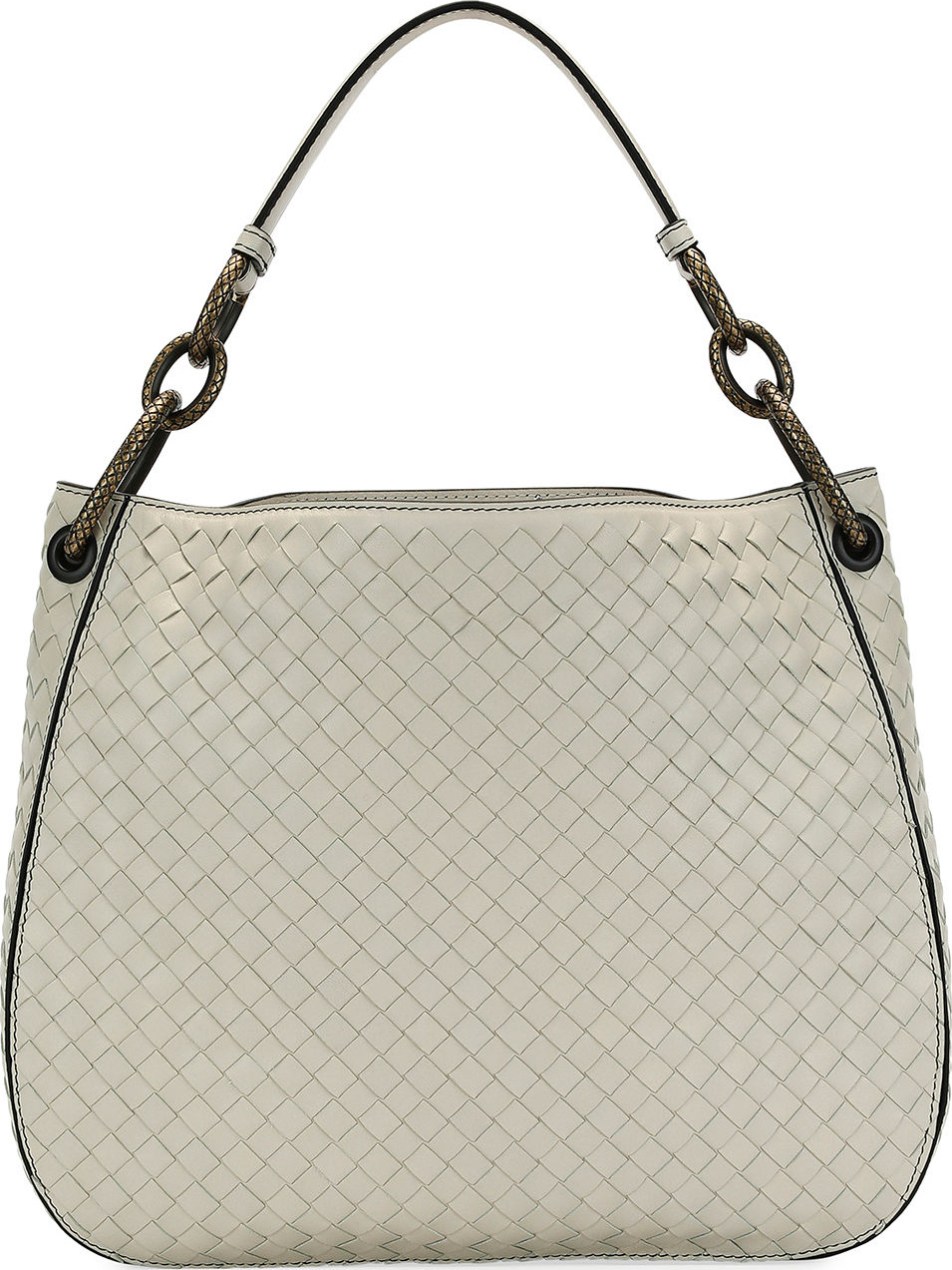Bottega Veneta Small Loop Intrecciato Woven Hobo Bag