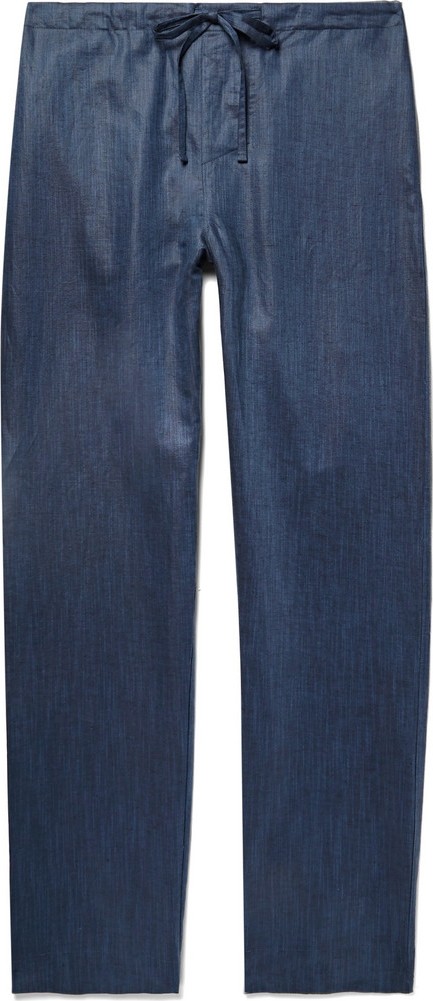 Zimmerli Slub Linen and Cotton-Blend Pyjama Trousers