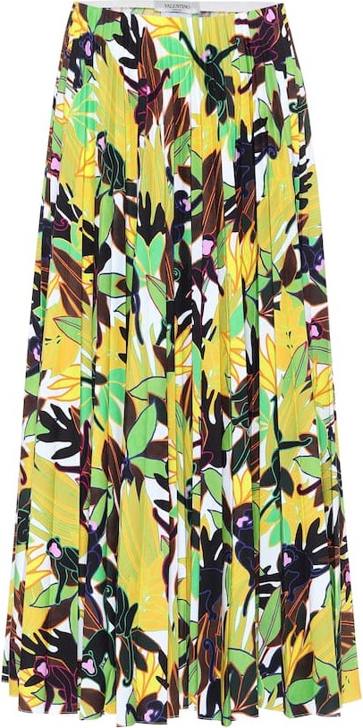 Valentino Cotton-poplin midi skirt