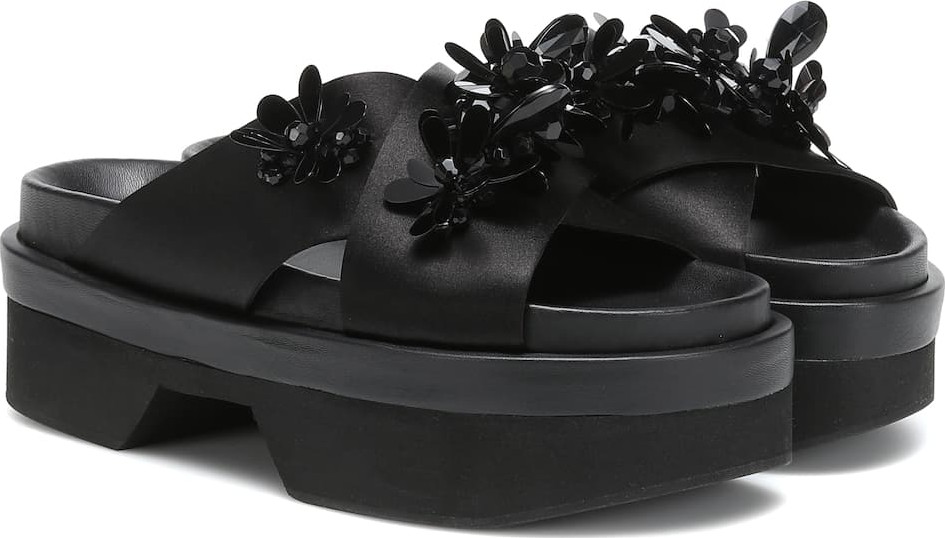 Simone Rocha Embellished platform sandals