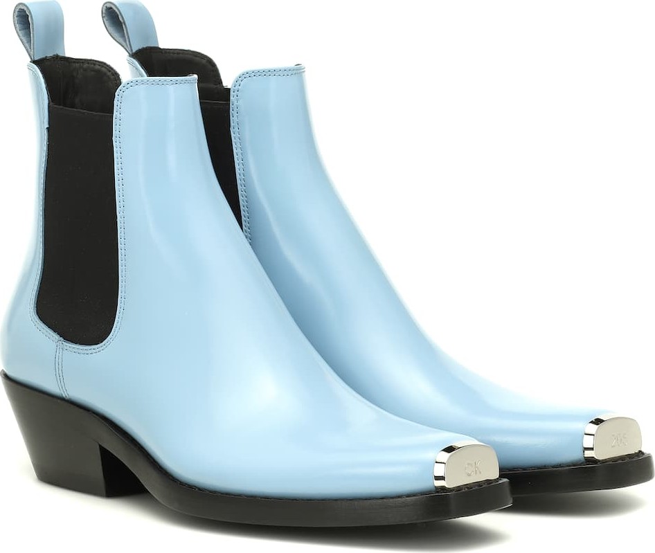 Calvin Klein 205W39NYC Exclusive to Mytheresa – Western Claire leather ankle boots