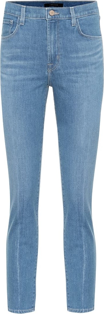 J BRAND Ruby cropped high-rise skinny jeans