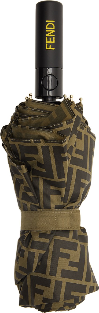 Fendi Tan & Brown 'Forever Fendi' Umbrella