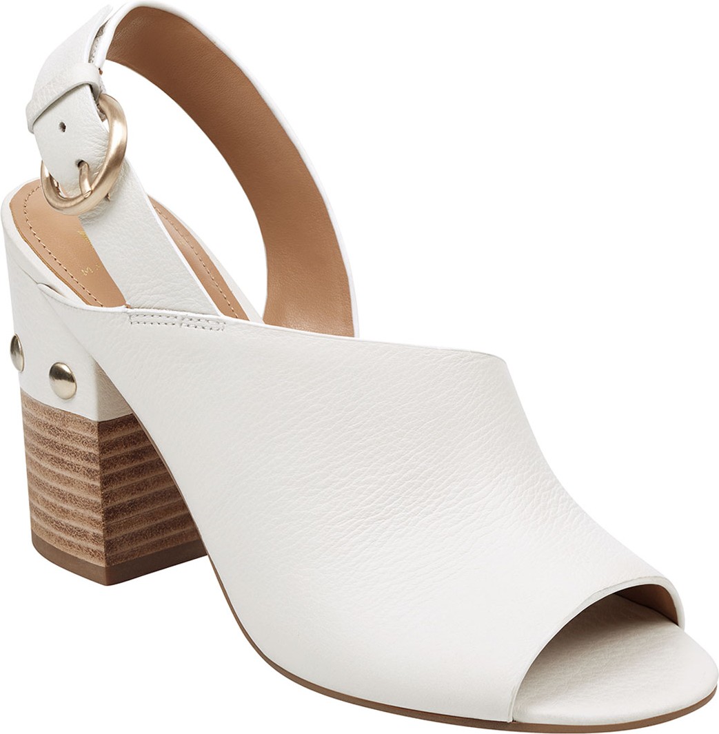 Marc Fisher Waleis Leather Slingback Sandals