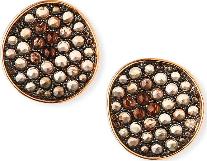 Etho Maria 18k Rose Gold & Smoky Quartz Earrings