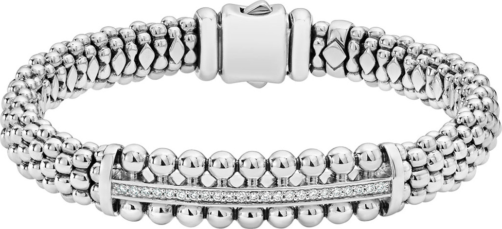 LAGOS Caviar Spark Diamond ID Bracelet