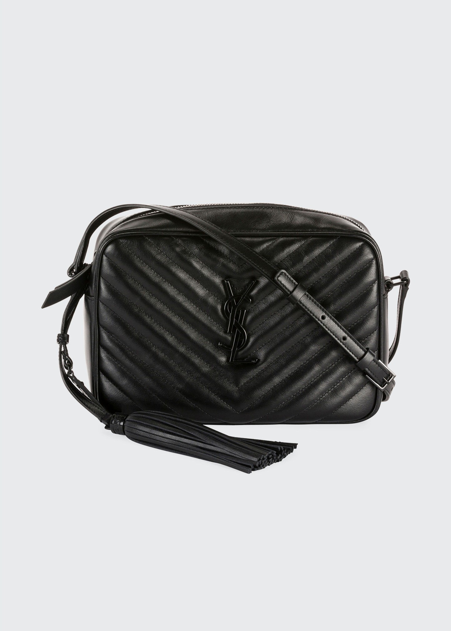 Saint Laurent Lou Medium Monogram YSL Calf Crossbody Bag