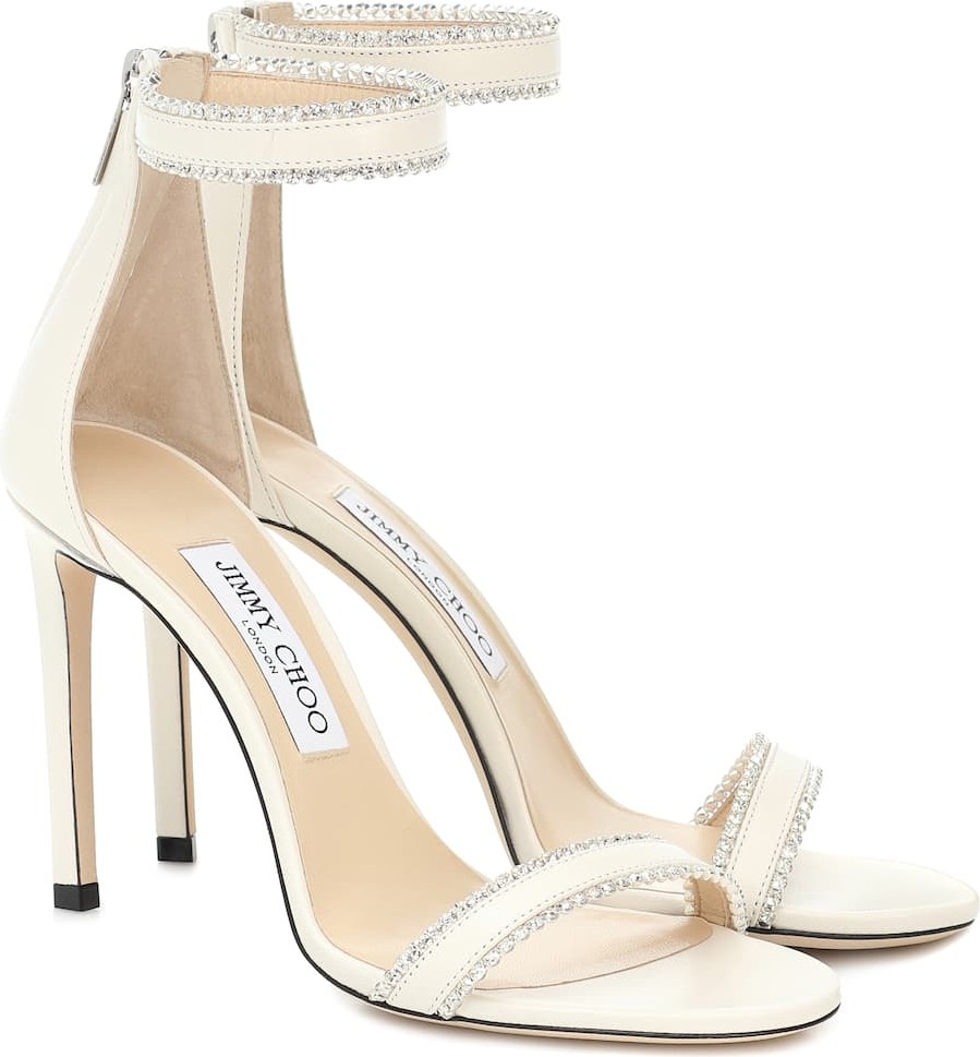 Jimmy Choo Dochas 100 leather sandals