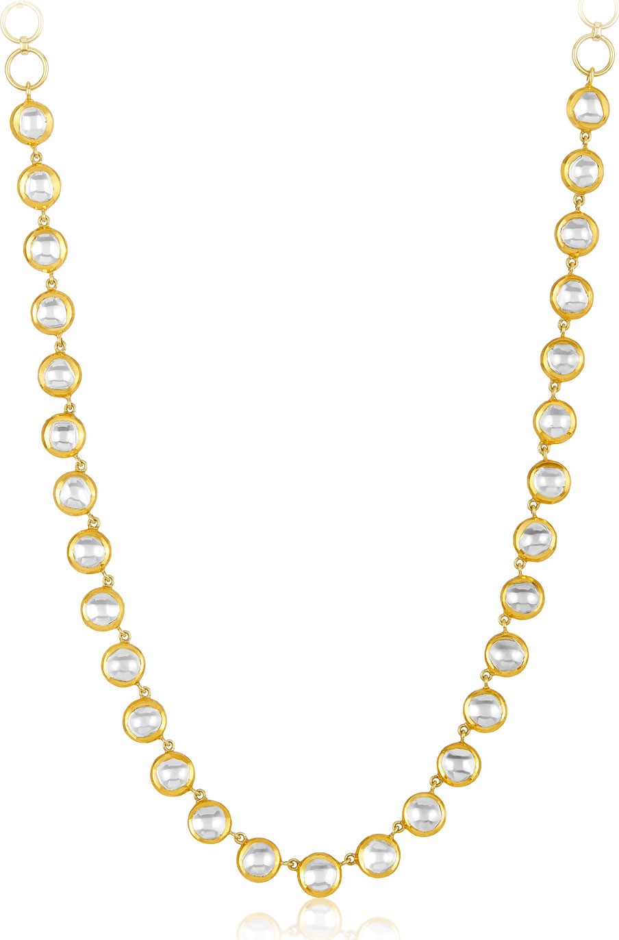 Legend Amrapali Kundan Vintage Diamond Bezel Necklace