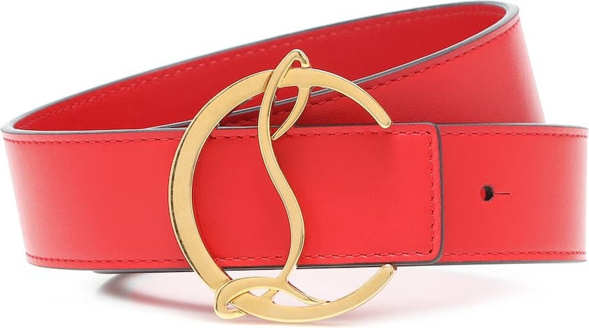 Christian Louboutin CL Logo leather belt