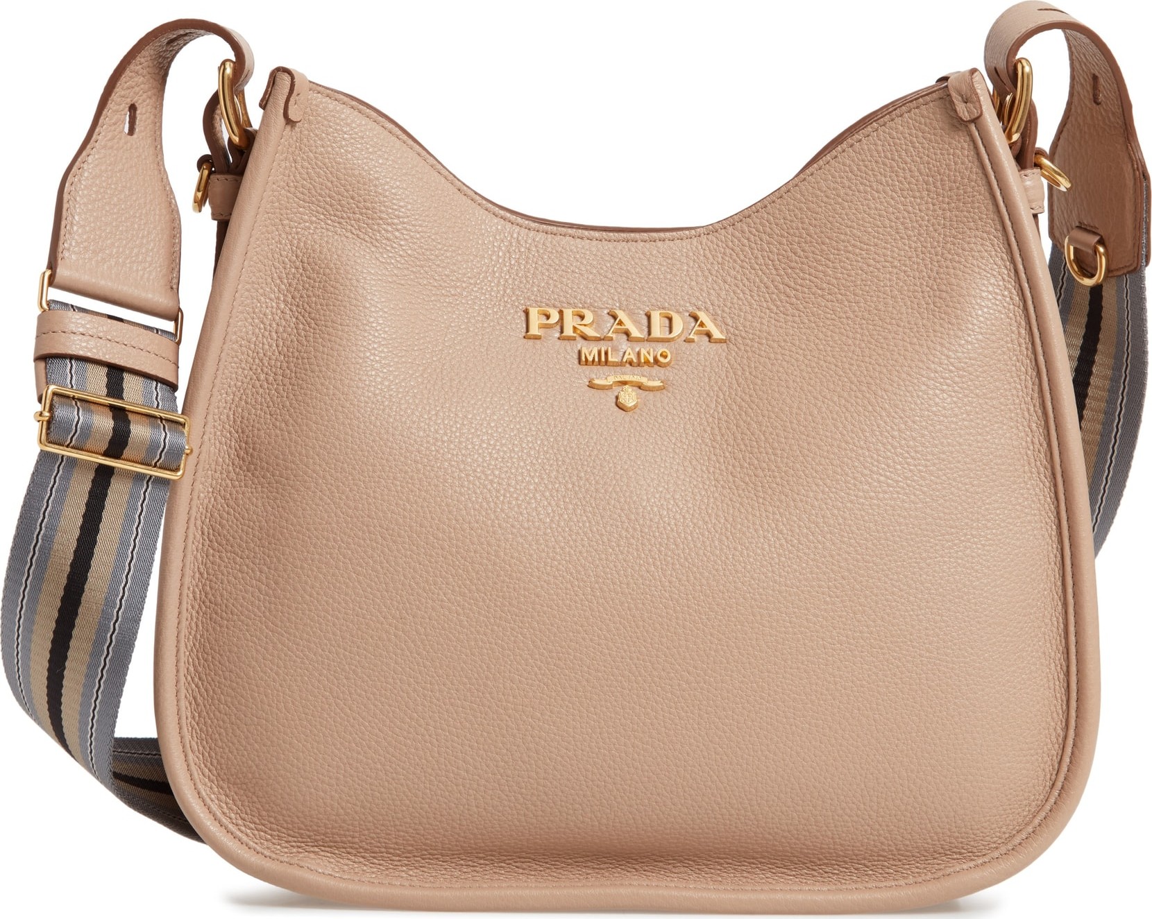 Prada Daino Calfskin Leather Hobo