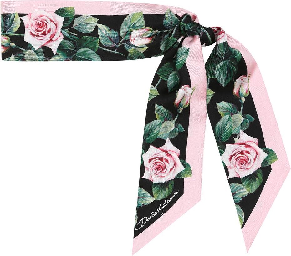 Dolce & Gabbana Floral silk scarf