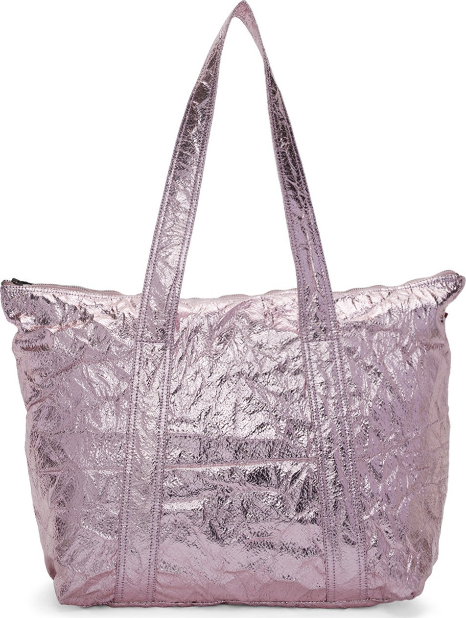 Sies Marjan Pink Laminited Tote