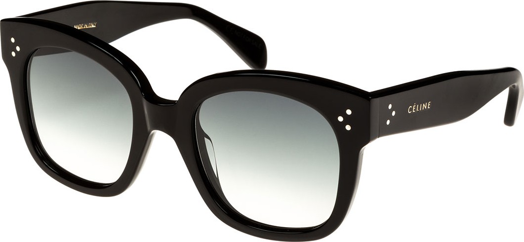 Celine Square Gradient Acetate Sunglasses  Black Pattern