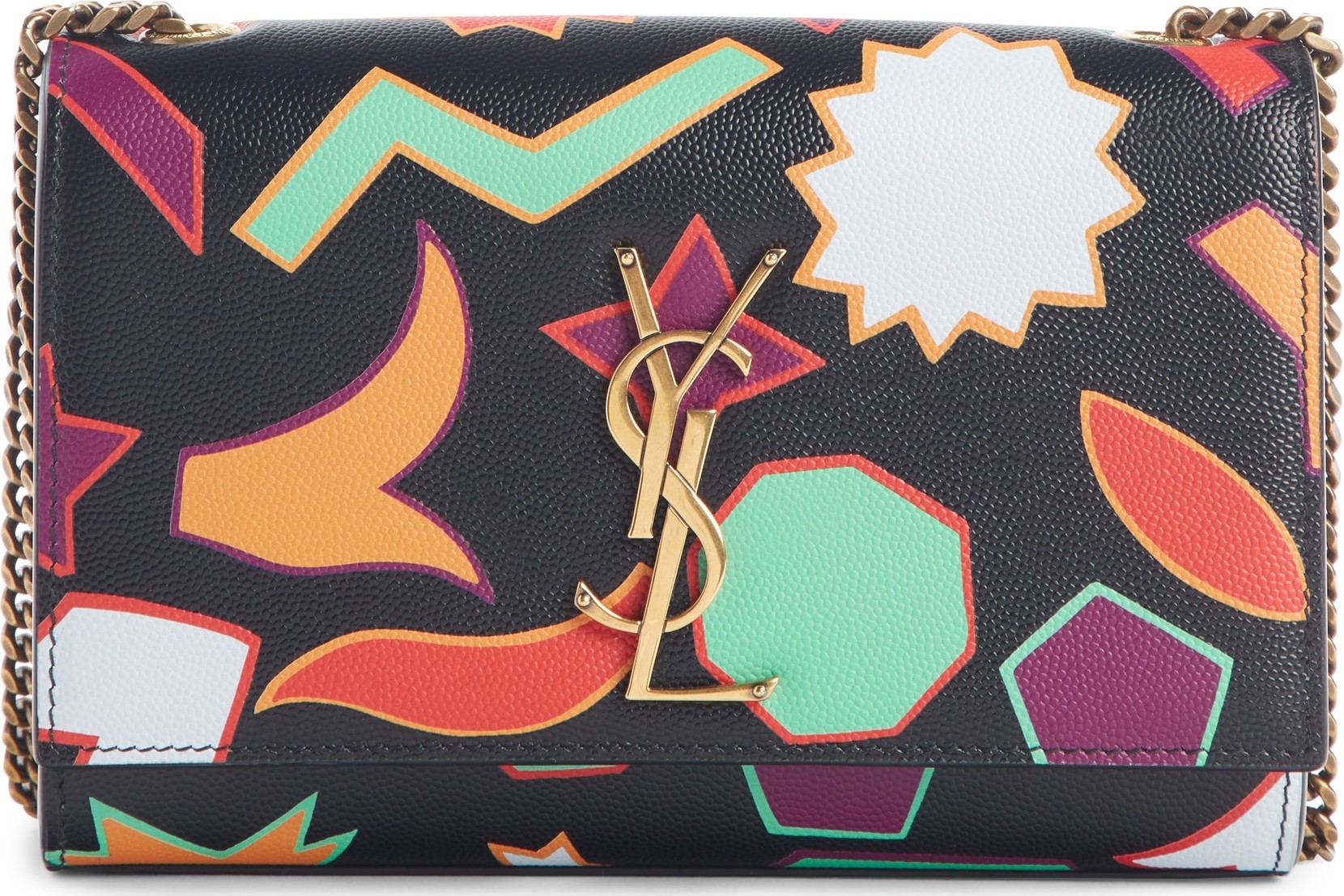 Saint Laurent Small Kate Print Calfskin Leather Shoulder Bag