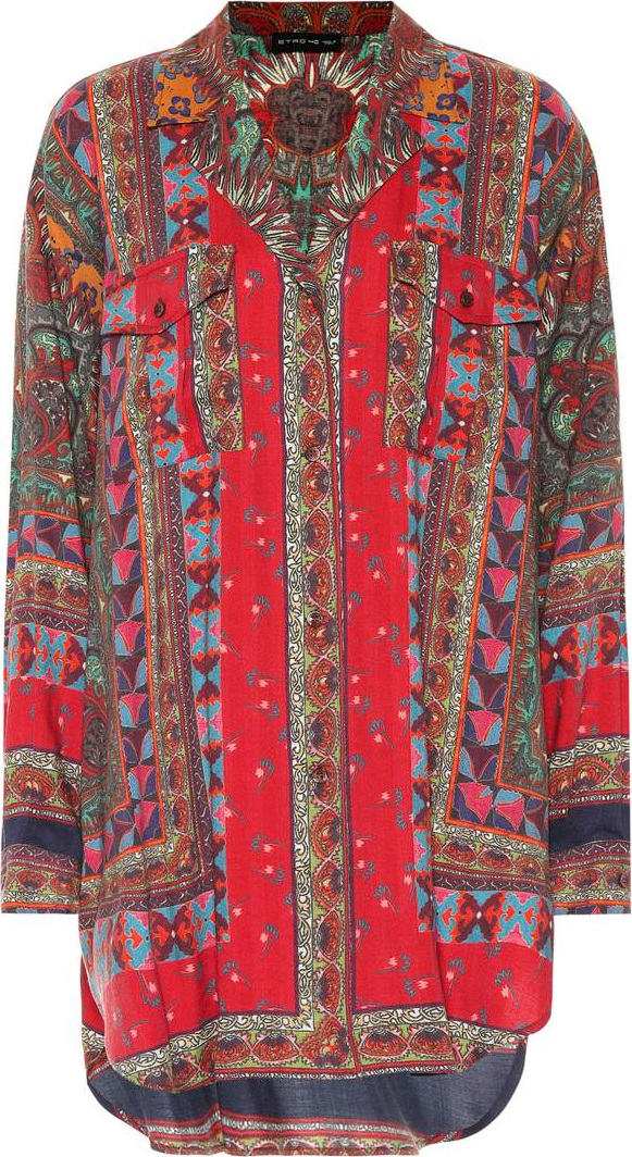 Etro Printed silk shirt
