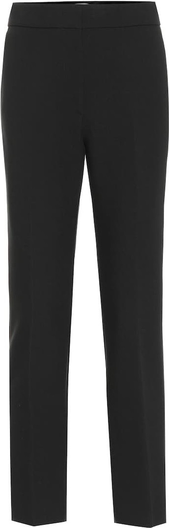 MSGM Mid-rise slim stretch-cady pants