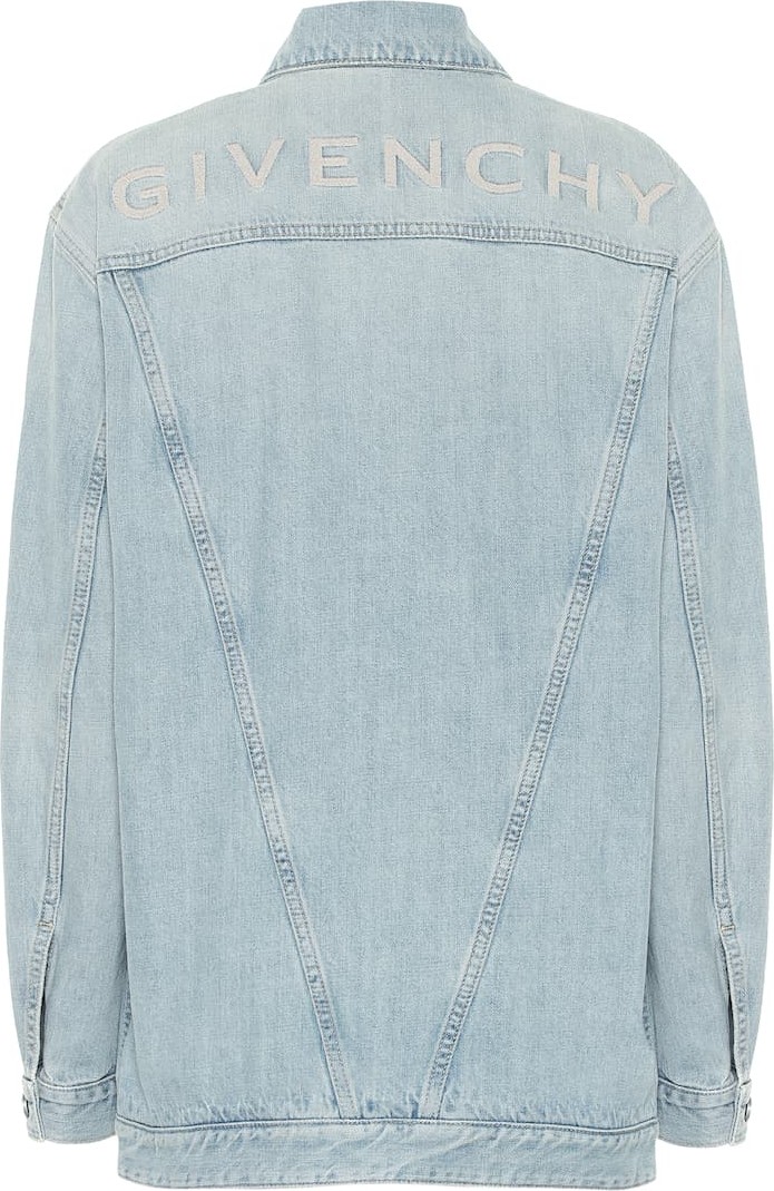 Givenchy Logo-embroidered denim jacket
