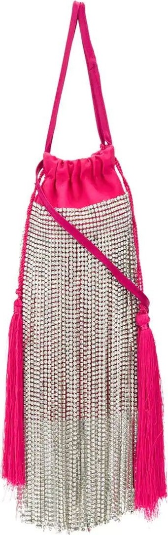 Attico MOIRE CRYSTAL CHAIN MINI