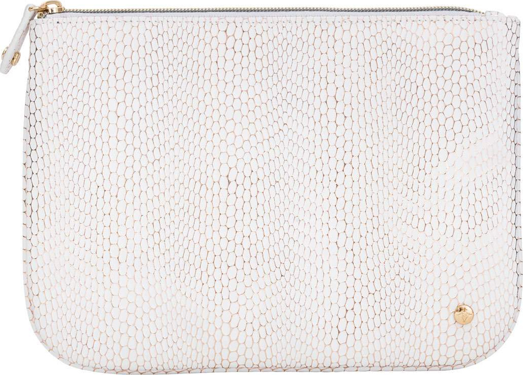 Stephanie Johnson Havana White Large Flat Pouch