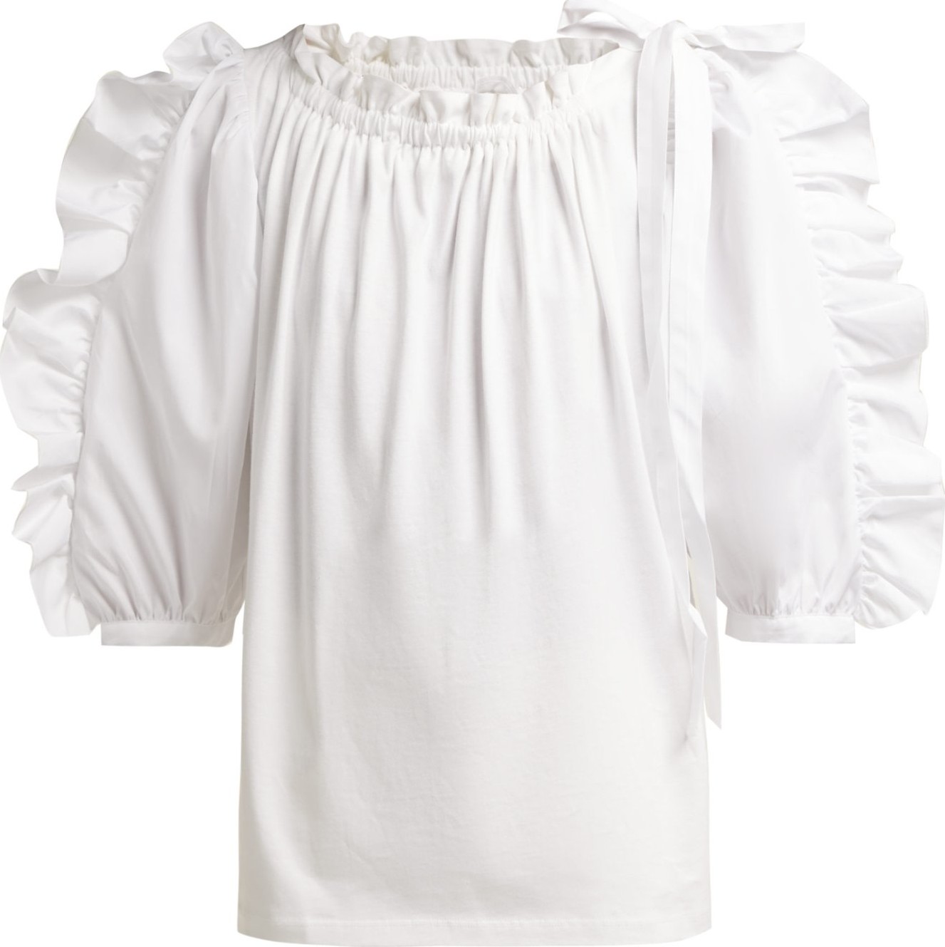See By Chloé Ruffled cotton top