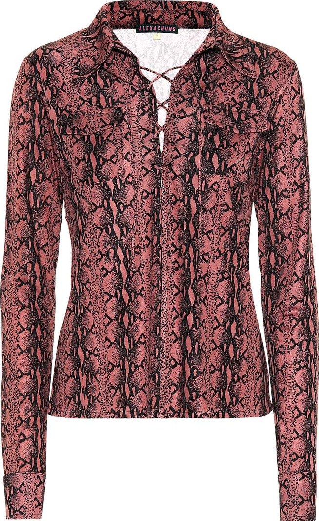 Alexachung Snake-printed blouse