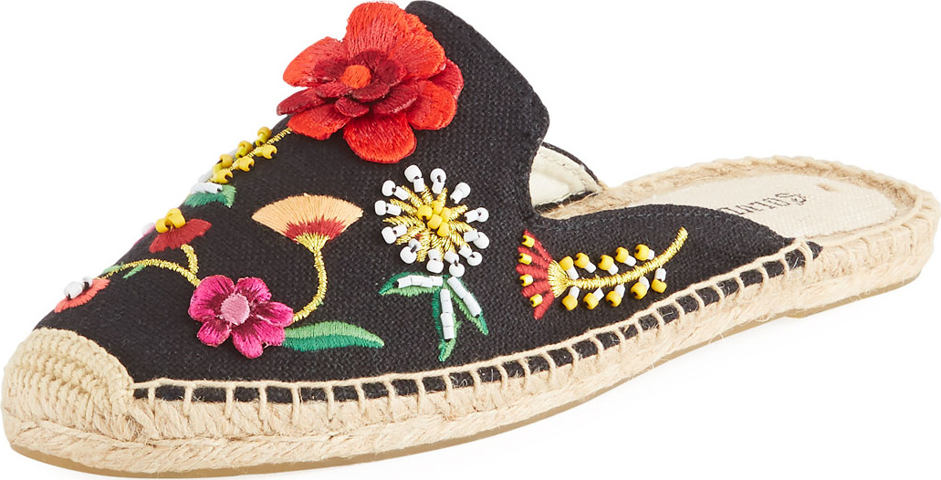 Soludos Embellished Slide Espadrille Mule