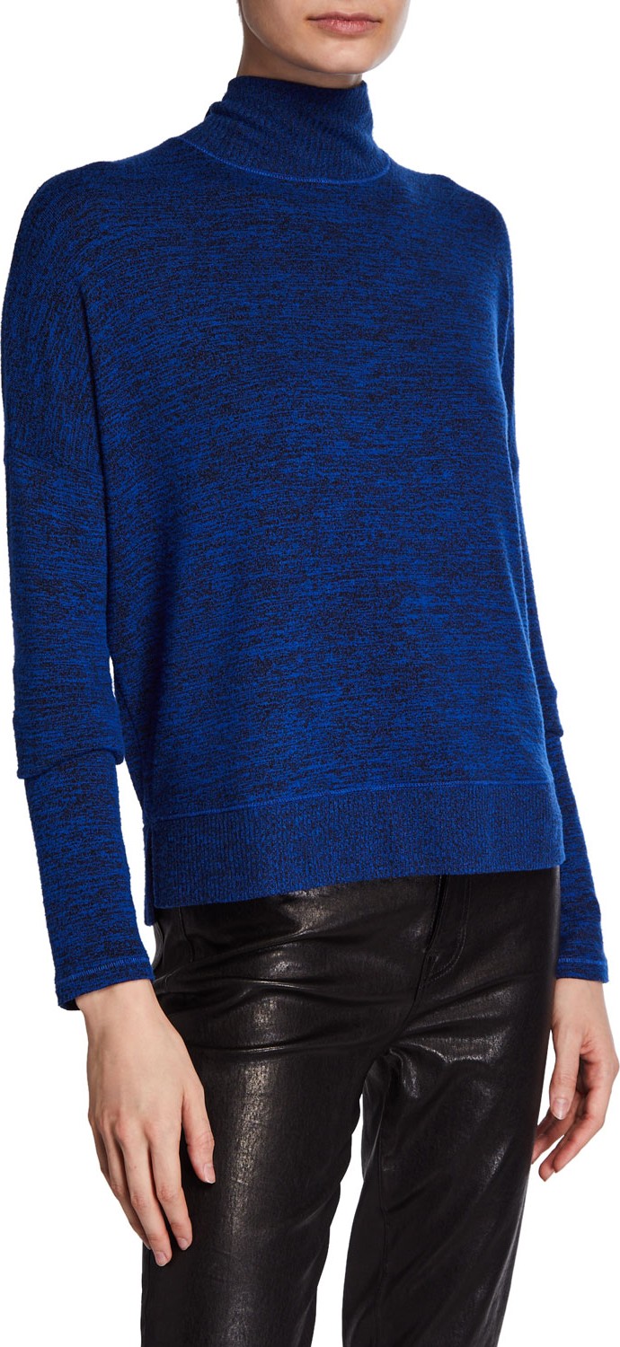 Rag & Bone Jane Marled Long-Sleeve Turtleneck Top