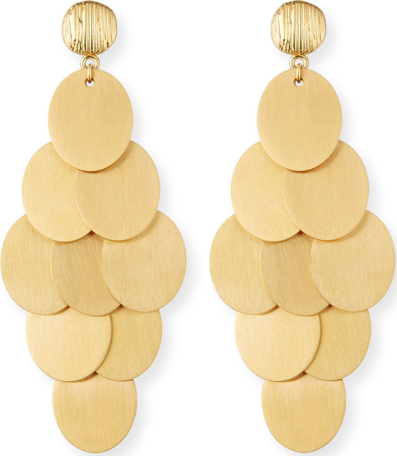 NEST Jewelry Brushed Cluster Statement Earrings