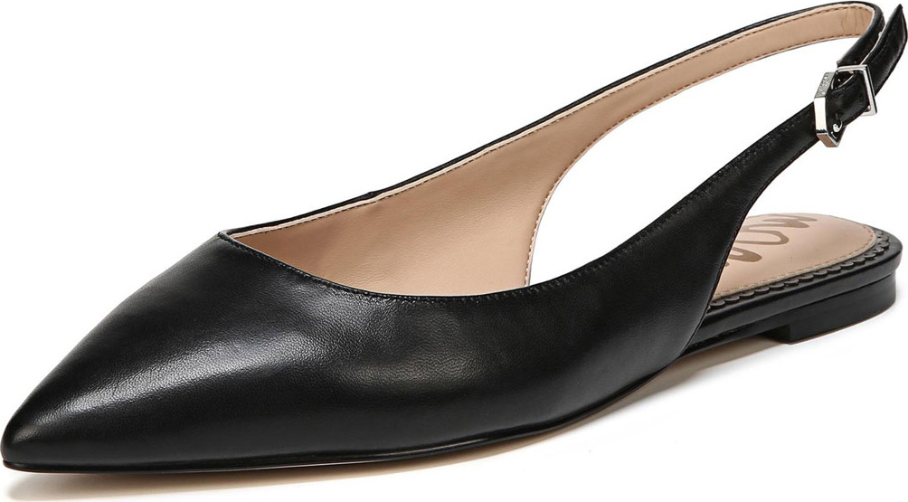 Sam Edelman Raya Point-Toe Napa Slingback Flat
