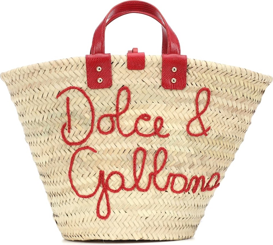 Dolce & Gabbana Kendra Medium raffia tote