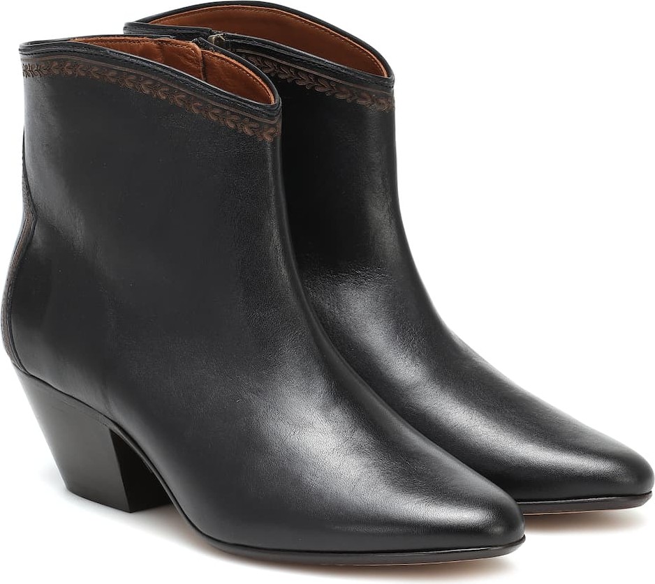 Isabel Marant Dacken leather ankle boots