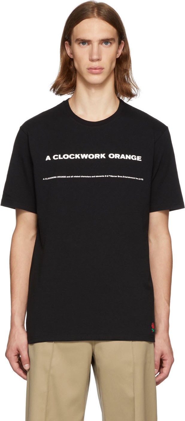 Undercover Black 'A Clockwork Orange' Print T-Shirt