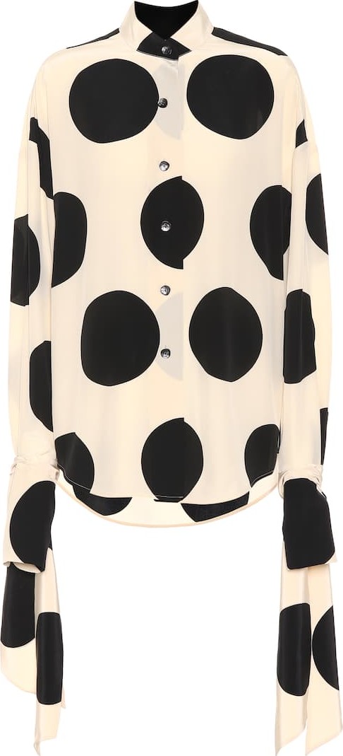 Petar Petrov Byrd printed silk blouse