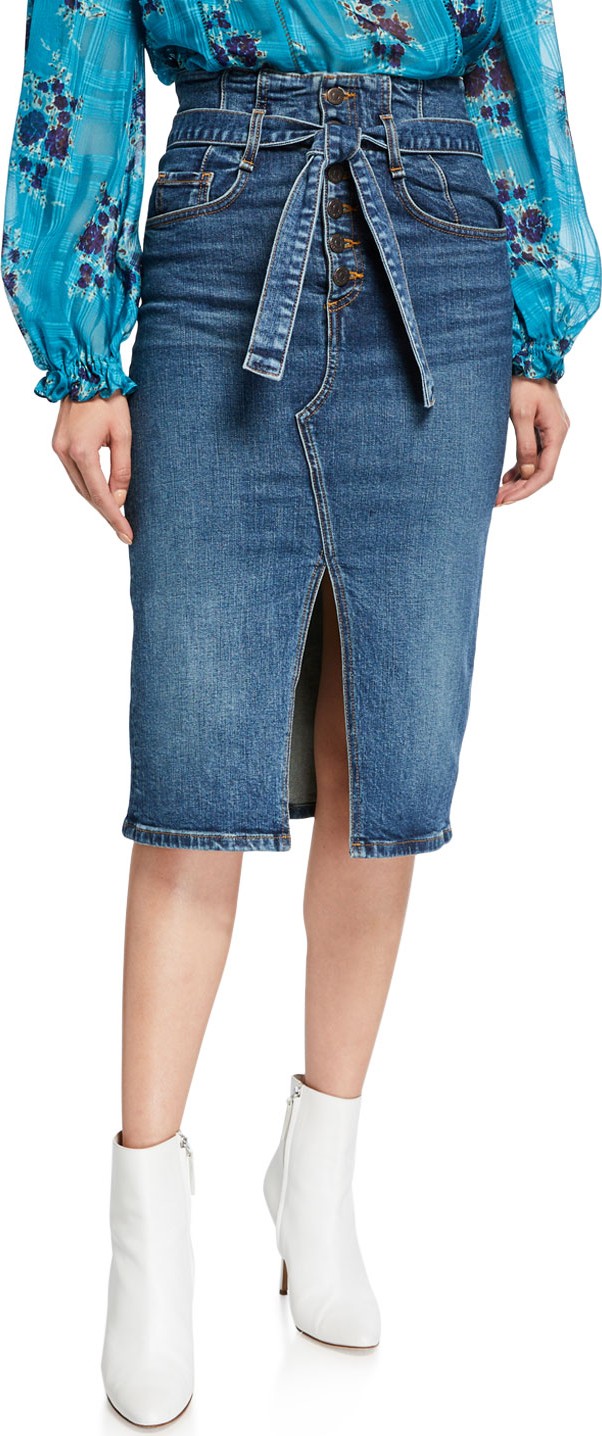 Veronica Beard Denton Corset Skirt