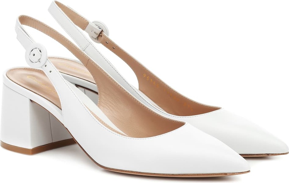 Gianvito Rossi Agata 60 leather slingback pumps