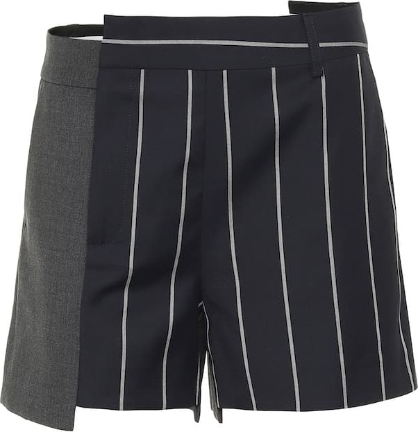 Monse Pinstriped wool shorts
