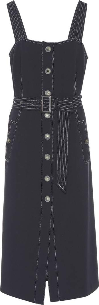 Veronica Beard Belted button-front dress