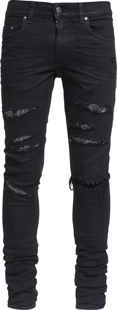 Amiri black crystal jeans